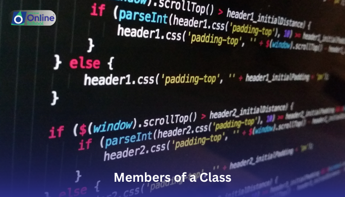 Lesson 02: Members of a Class